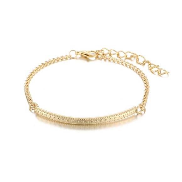 **ANNIE* 5-Pc Gold Leaf x Gem Fashion Bracelet Set - Picture 8 of 11